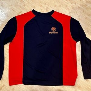 Jagermeister baseball long sleeve polyester sport shirt men’s black large RARE!